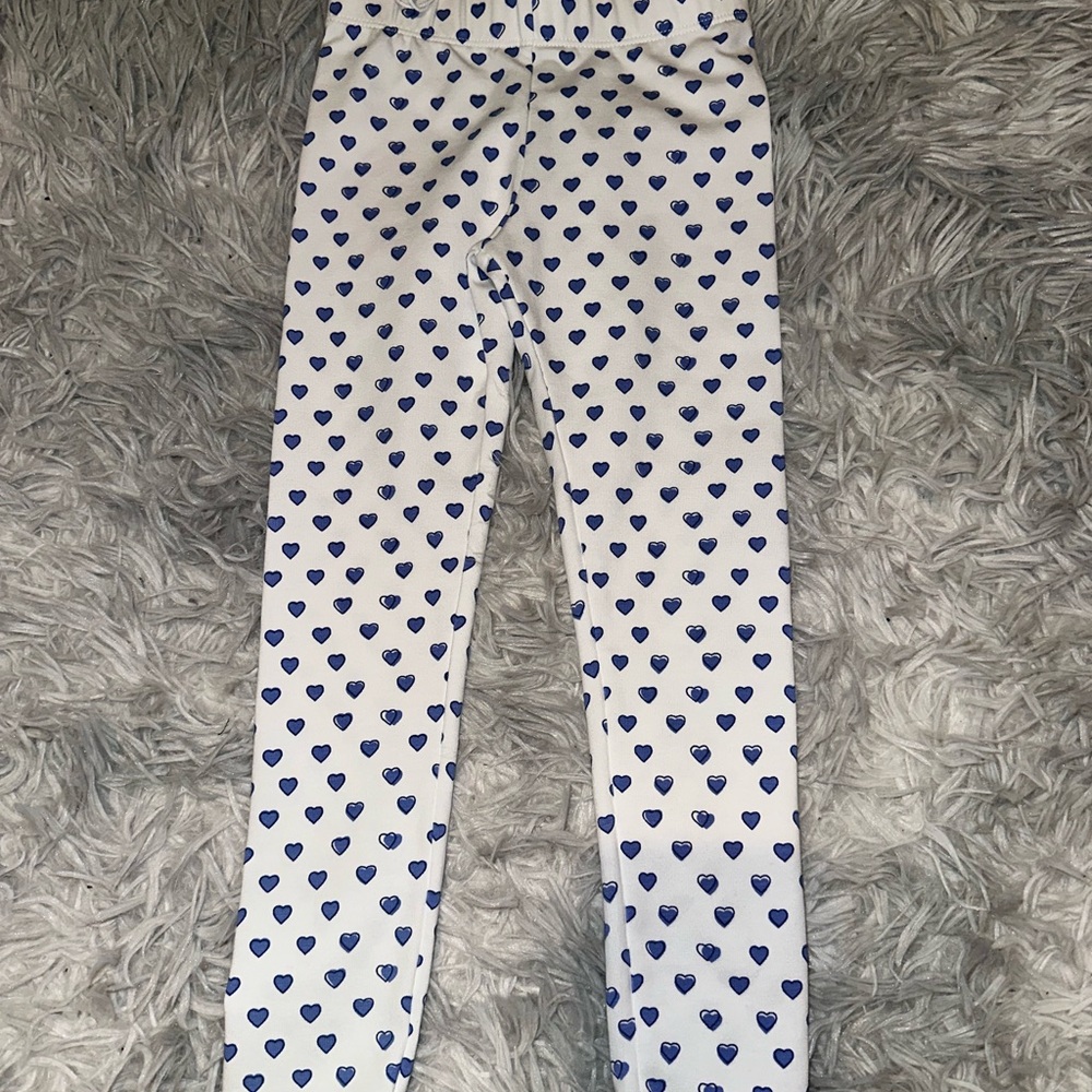 ROLLER RABBIR Blue Heart Patterned Kids Leggings